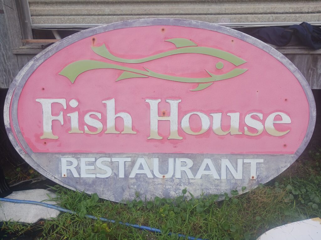 Buxton Fish House Sign for Auction