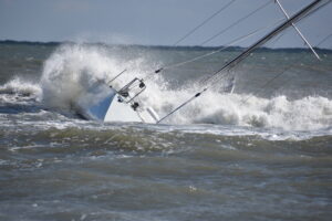 51’ Wasa Sailing Sloop Grounded Near Ocracoke Inlet Early On The Morning Of November 2nd